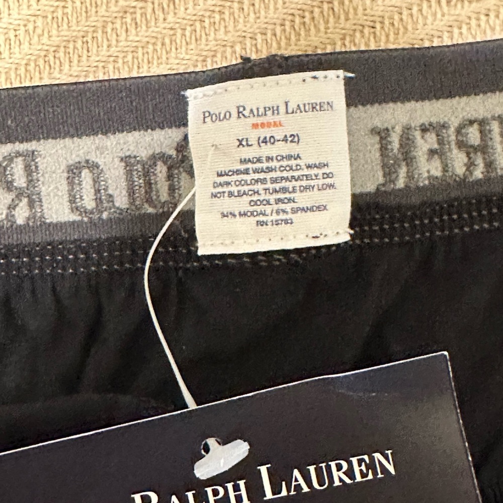 Polo Ralph Lauren Black Boxer Brief Underwear - Picture 3 of 4